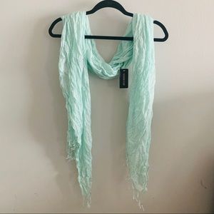 mint fringe scarf